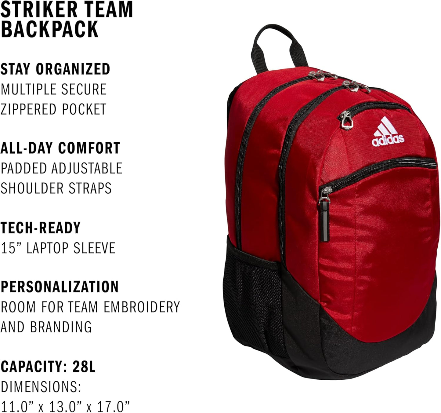 Striker Sports Backpack - Versatile Soccer & Workout Bag for Men and Women | Durable & Stylish