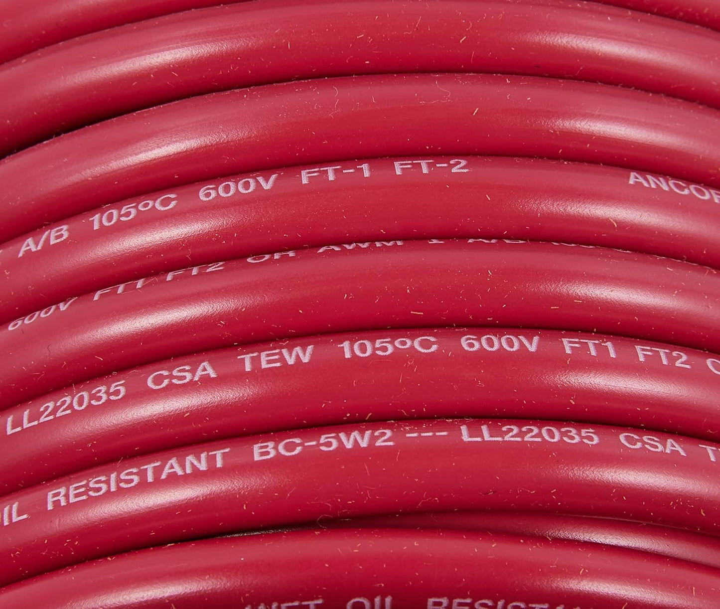 Ancor 112505 Tinned Copper Wire - 6 AWG (13mm²) Red | Durable 50ft Length for Reliable Connections