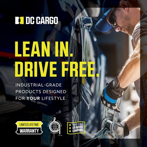 DC Cargo Mall E-Track Storage Bag for Trailers - Heavy-Duty 14 in x 24 in Canvas Zippered E-Track Bag - Weight Capacity 50 lb. - E-Track Accessories