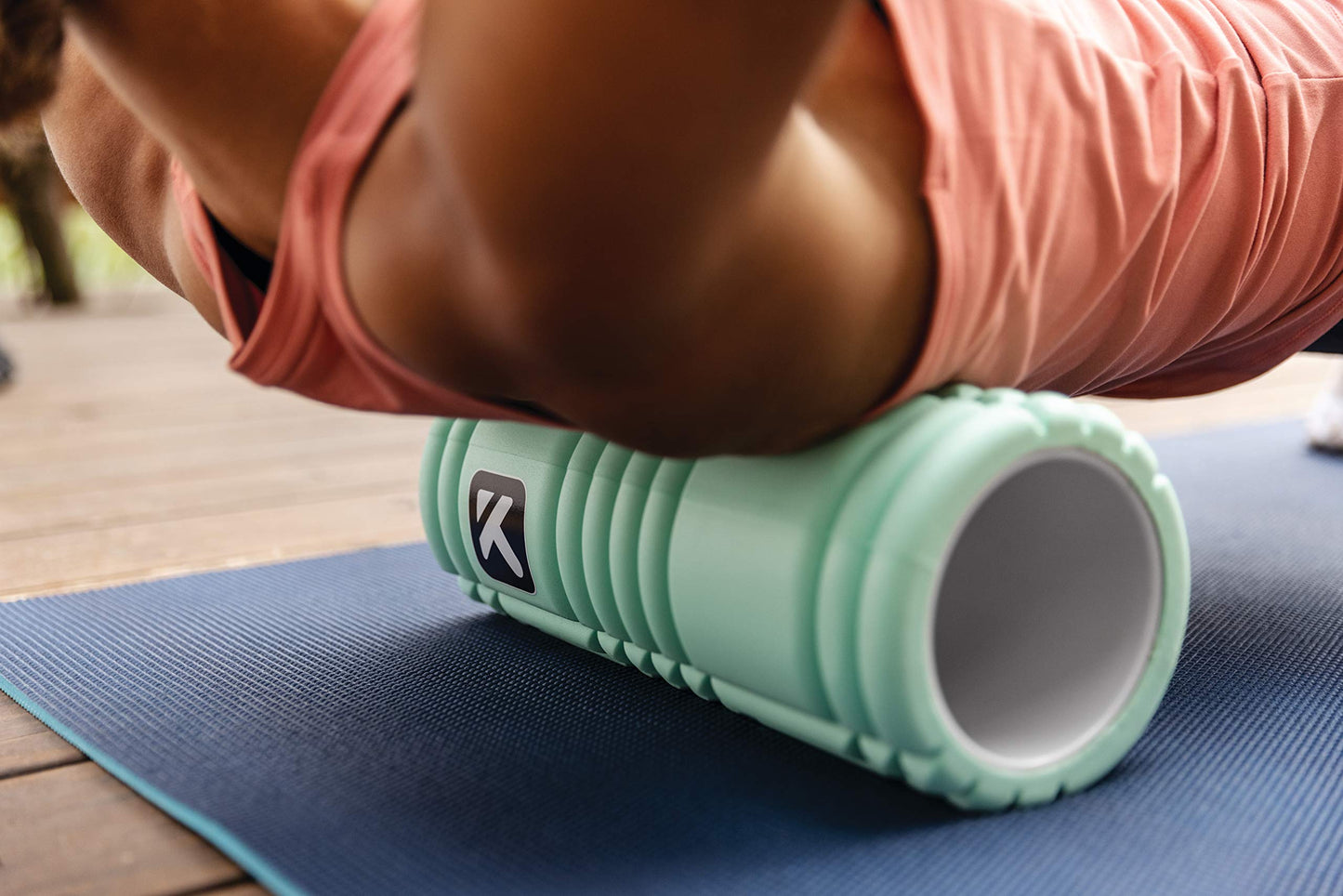 TRIGGERPOINT Performance Therapy Grid Foam Roller for Exercise, Deep Tissue Massage and Muscle Recovery, Original (13-Inch), Mint