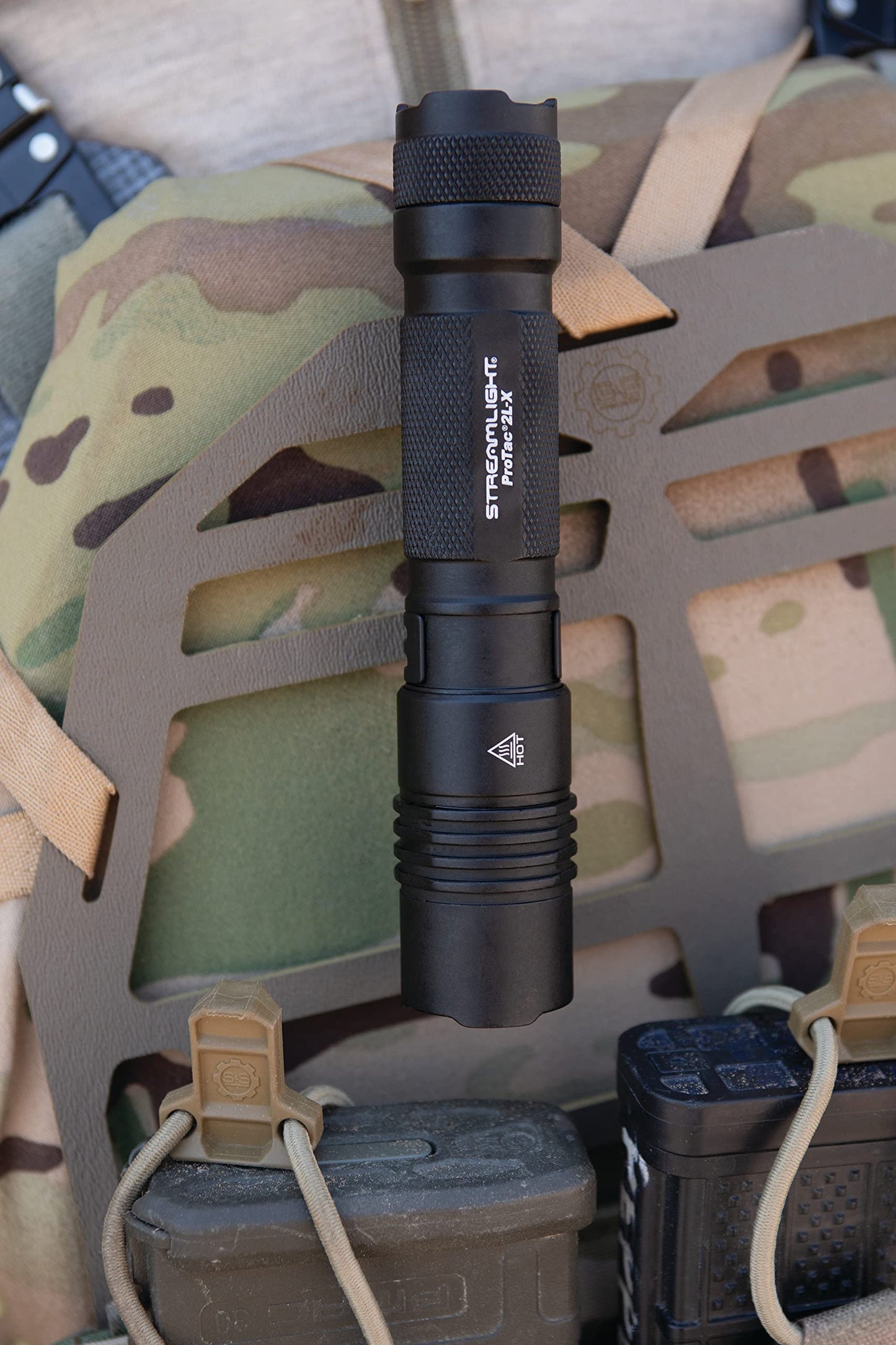 Streamlight 88082 ProTac 2L-X USB 500-Lumen 68000-Candela Tactical LED Flashlight, Ten-TAP Programmable, Clear Retail Packaging, Black