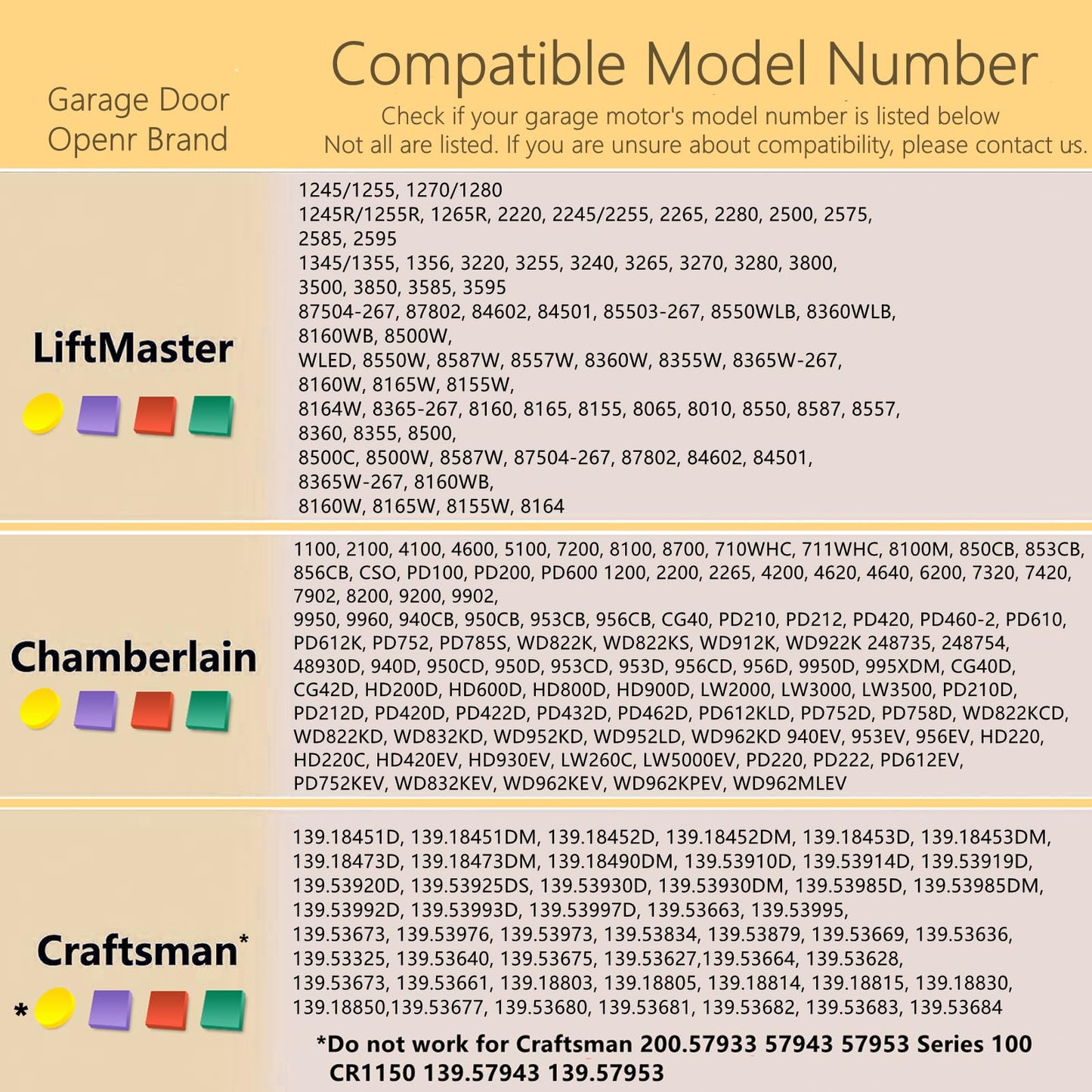 Garage Door Opener Remote for Liftmaster Chamberlain Craftsman Learn Button Openers, Replacement for 893MAX 371LM 373LM 973LM 891LM 893LM 81LM G953EV-P2 950CD 139.53753, 2 Pack