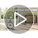 Vertical Bike Stand with Lockable Wheels - Adjustable Height for 29" Wheels