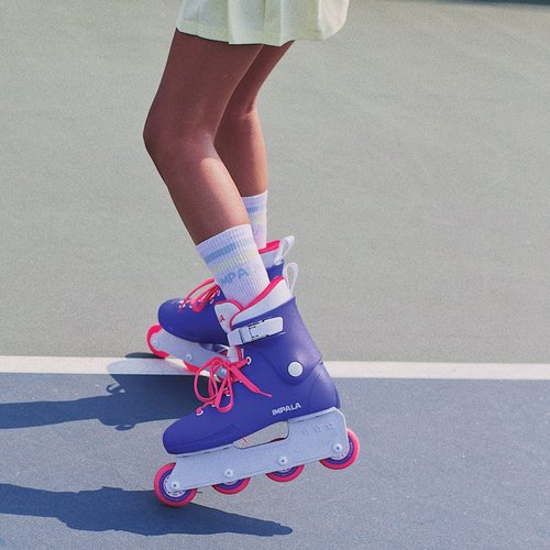 Impala Rollerskates Lightspeed Inline Skate Blue/Pink 5 M