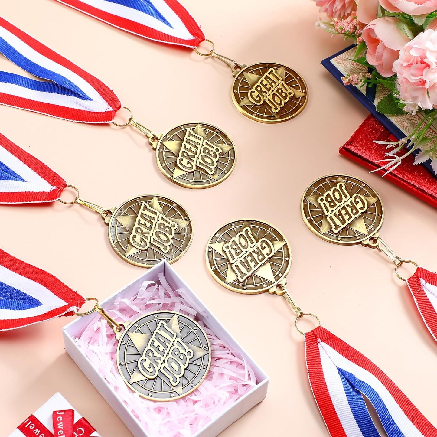 Quelay 30 Pcs 2'' Gold Medals for Awards,Winner Encourage Team Participation for Adults Trophy Award Prize Gift Competitions Graduation Party