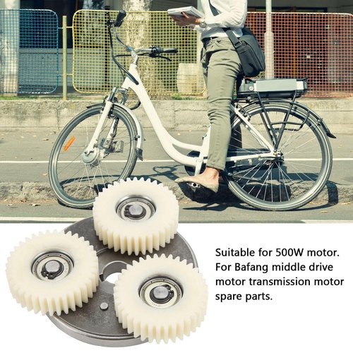Gear Clutch Kit, Durable 36T Nylon Gears with Bearings, Electric Motor Parts 3-Piece Set for 500W E-Bikes Scooters and Electric Vehicles