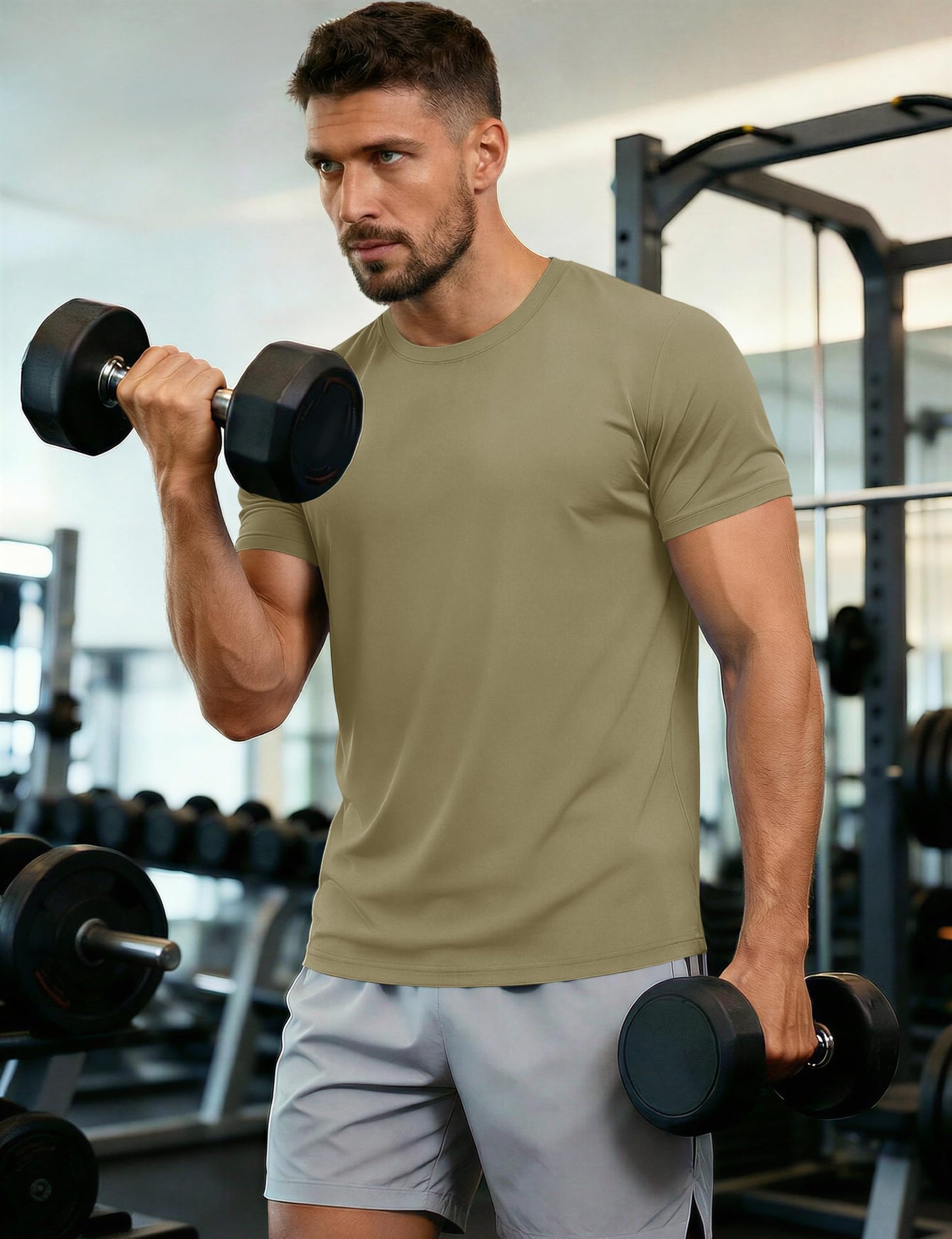 MAGCOMSEN T Shirts for Men Summer Crew Neck Ultra Lightweight Short Sleeve Rash Guards Shirts Active Top Tee