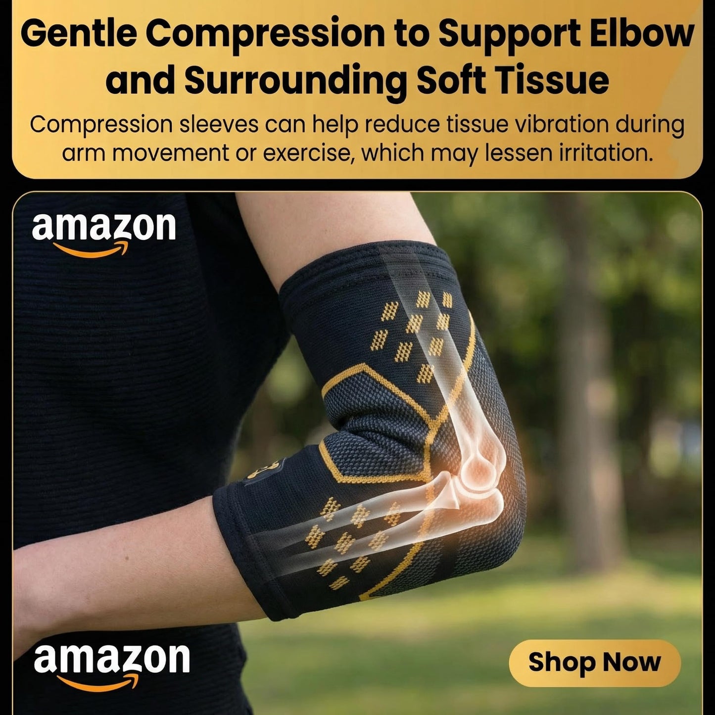 CopperJoint Elbow Compression Sleeve, Single (M) Copper Infused Design Elbows Sleeve, Arm Brace, Tennis Elbow Brace for Women & Men, Arm Support Compression Sleeves Men for Golf, Bowling, Sports