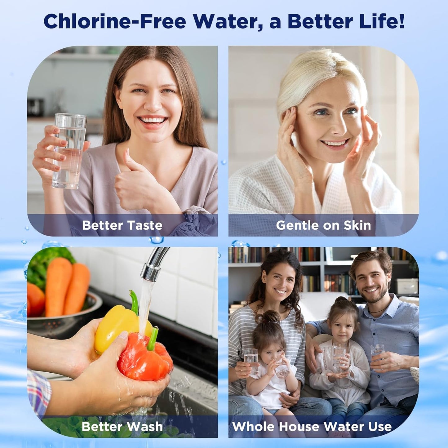 5 Micron CTO Carbon Block Water Filter Cartridge Replacement - 2.5" x 10" for Whole House Systems, 6-Pack