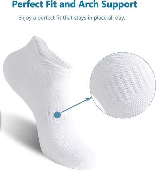 Irisbear Women's Ankle Socks - 6 Pairs Low Cut No-Show Athletic Running Socks