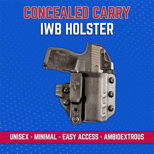 DeSantis Uni-Tuk IWB Gun Holster - Kydex Holster IWB, Concealed Carry, Compatible with Springfield Hellcat and Hellcat OSP - Right Hand Draw, Black