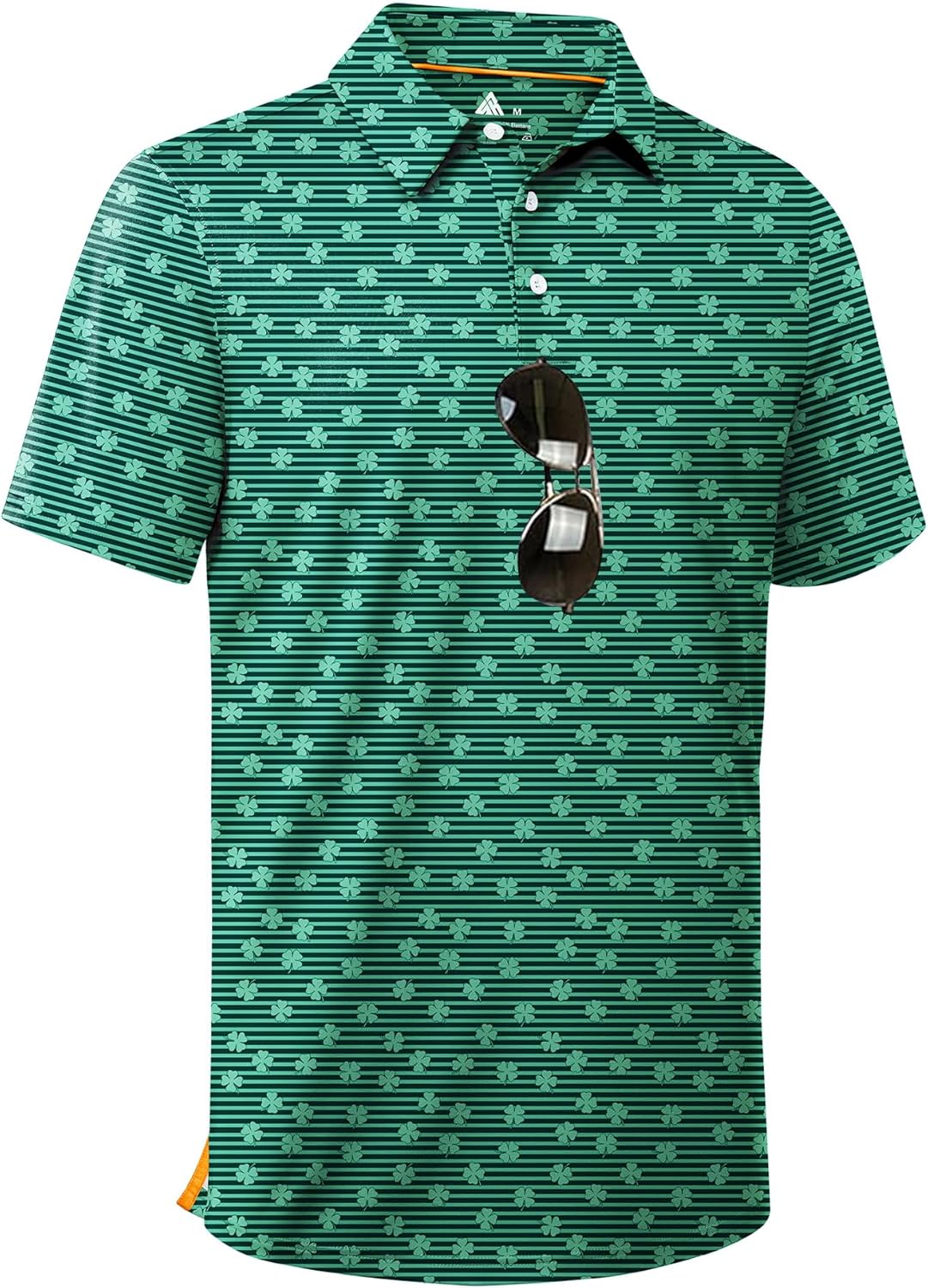 ZITY Men's Golf Polo Shirt - Short Sleeve Striped Design | UPF 50+ Moisture-Wicking Fabric