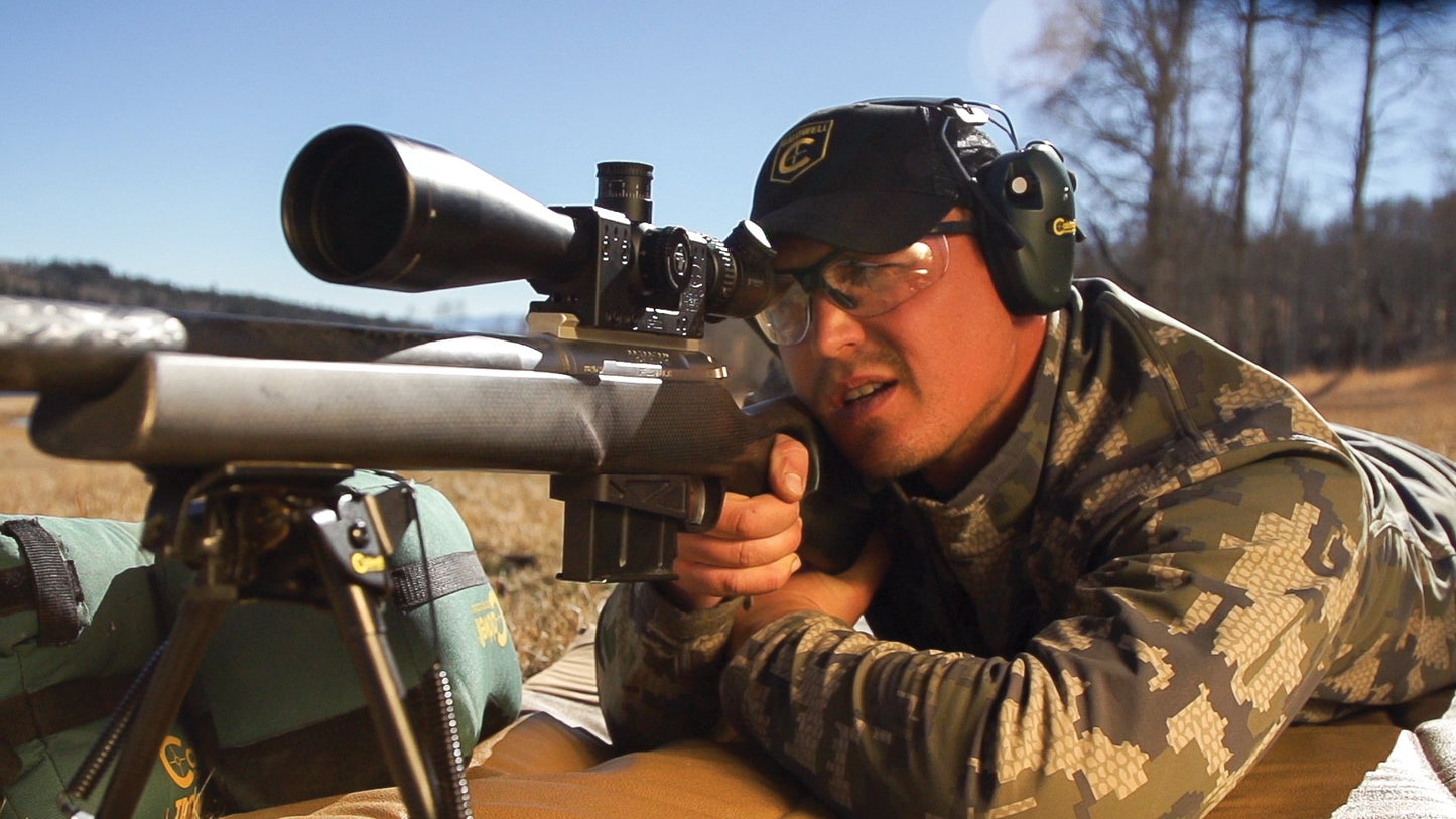 Caldwell Adjustable Pro Range Glasses with Clear Lenses and Black Frame for Outdoor, Range, Shooting, Competition and Hunting