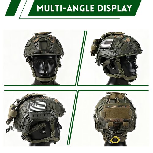 ClrfZebr Adjustable Tactical Helmet (DW)