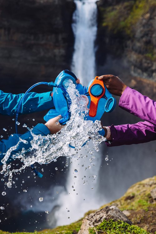 Gregory 3D Hydro 2L Day Hiking/Backpacking Hydration Water Reservoir/Bladder, Optic Blue