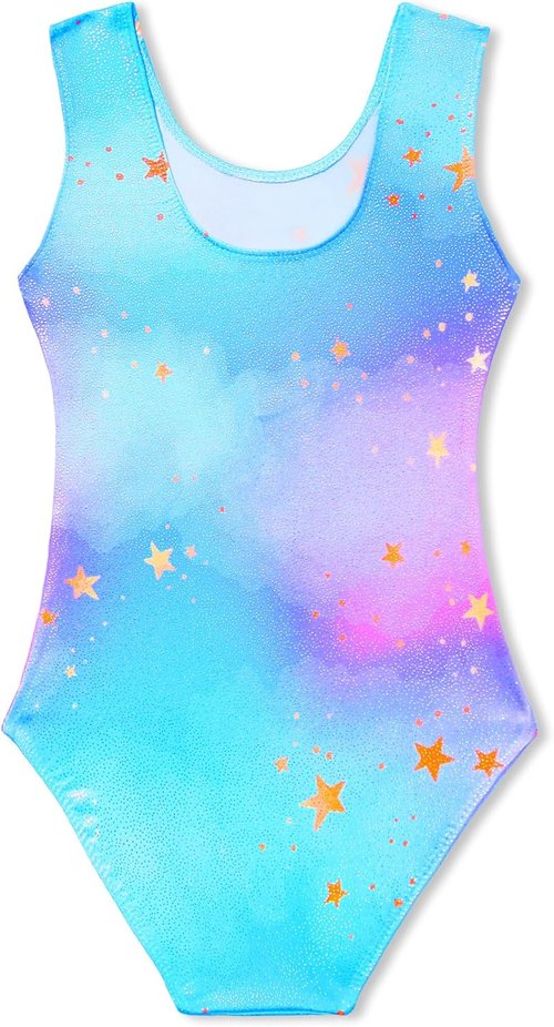 Domusgo Gymnastics Leotards - Sparkly One-Piece Tumbling Outfit for Girls | Stylish & Comfortable