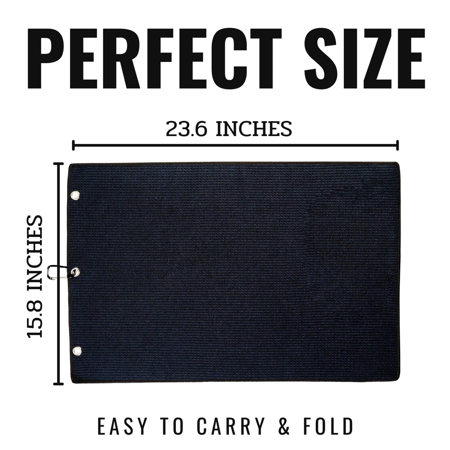 CybGene Dog Dad Golf Towel, 16'x24' Microfiber, Black - Dog Dad