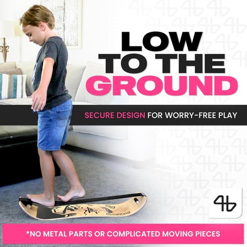 Balance Board for Kids | Slackline Wooden Wobble Board - Enhance Coordination for Sports Training