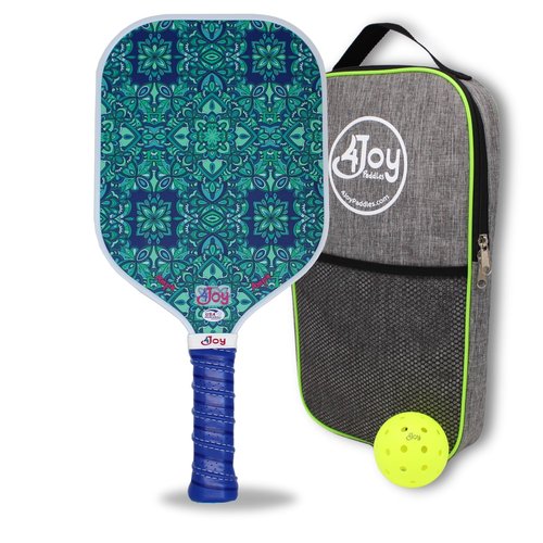 4Joy Pickleball Paddle Amp4 Series 14MM - Limited Edition Green Forest