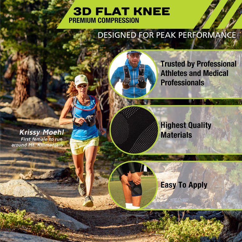 Pro-Tec Athletics 3D Flat Premium Calf Sleeve, Medical Grade Compression with 3D Shaping for Customized Fit, Targeted Muscle Support, Breathable Stretch Fabric allows Full Range of Motion, Small