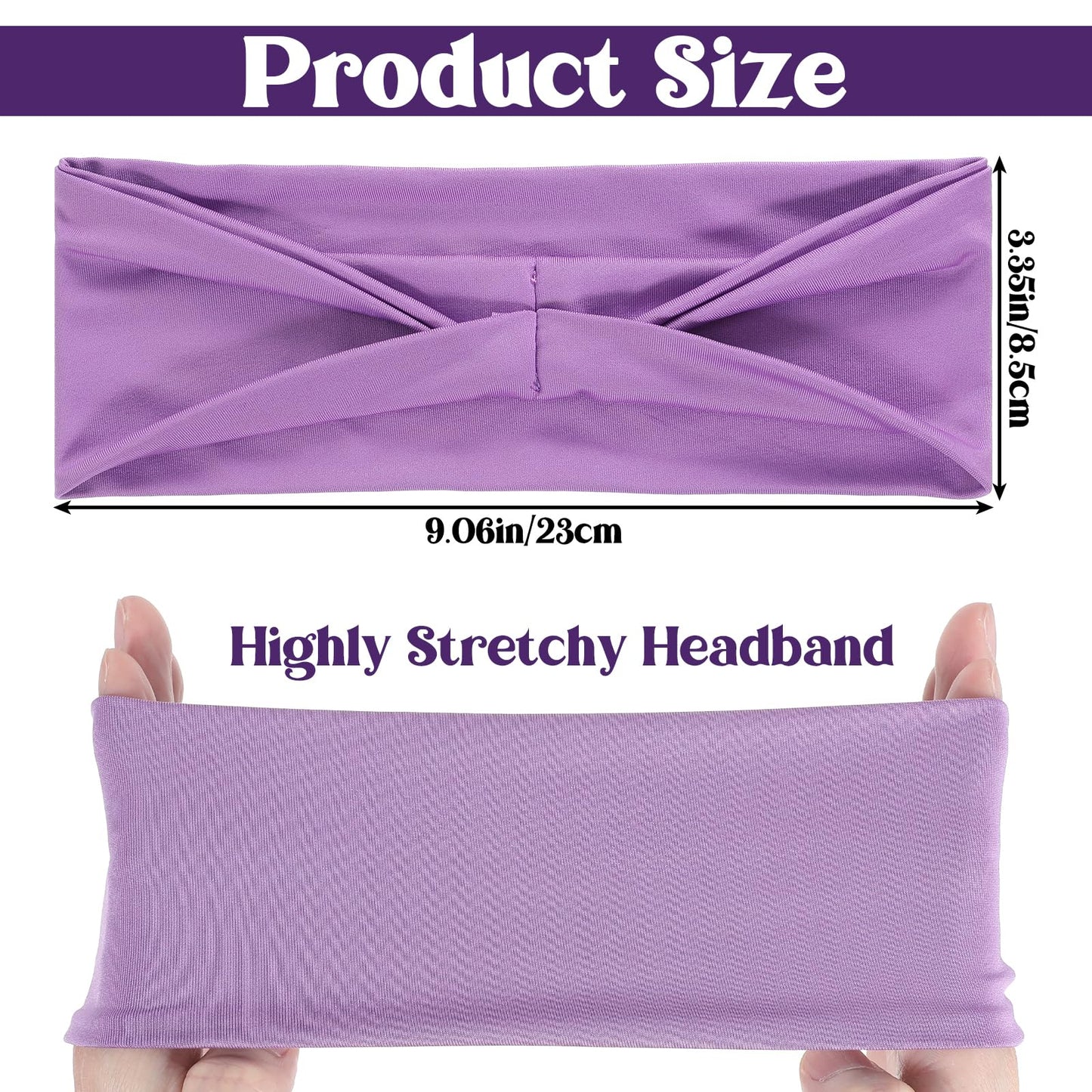6 Pack Non Slip Head Band Wide Workout Headbands for Women Thin Head Bands Women’S Hair Stretchy Sweatbands Hair Bands Thick Sports Womens Headband Accessories for Fashion Workouts Yoga Daily Use