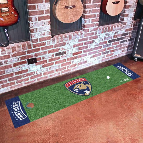 FANMATS 10542 Florida Panthers Putting Green Mat - 1.5ft. x 6ft.