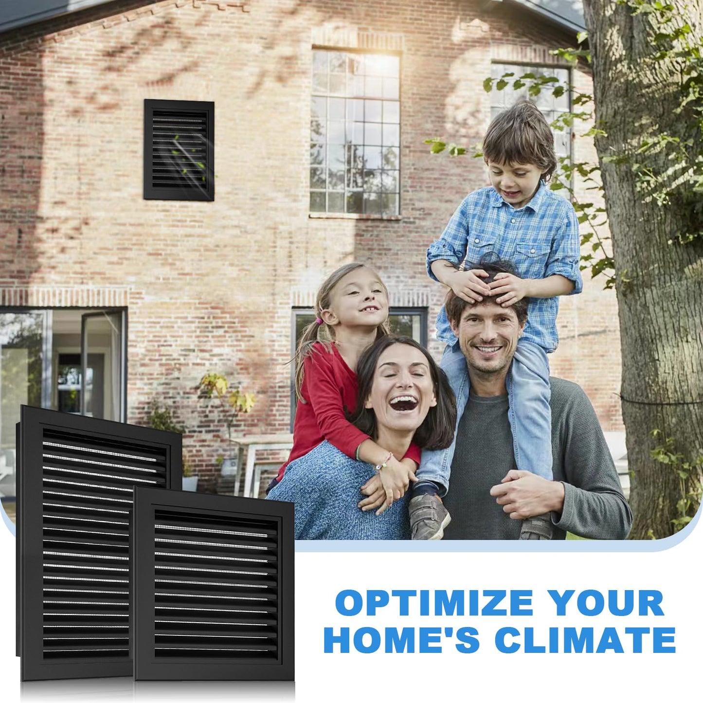 Zepoty 18" x 24" Gable Vent - Premium Aluminum, Sturdy & Stylish Shed Vents with Screen, Effectively Removing Heat- Ideal for Ventilation in Houses [Vent Opening: 16" x 22"]