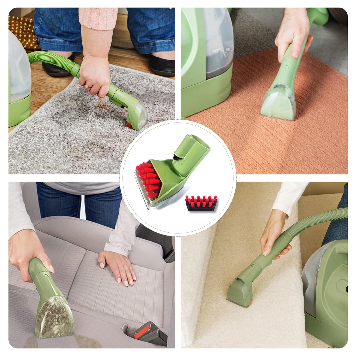 Detetap 1400B Tough Stain Brush for Bissell Little-Green Vacuums Replacement Brush Head Compatible with Bissell 1400B 1425 1400W 1400 1844 2290A Series Vacuums