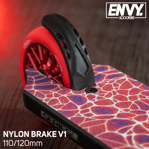 Envyscooters Nylon Brake V1 - Lightweight Pro Scooter Bolt on Brake with Spring Steel Insert for Envy Scooters and Decks - Fits 110mm to 120mm Wheels