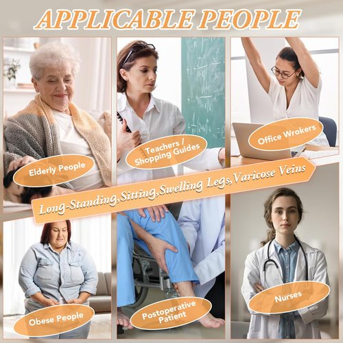 2 Pairs Medical Compression Pantyhose for Women, 20-30mmHg Graduated Support Tight Pants, Opaque Footless (Beige*1+Black*1, S)