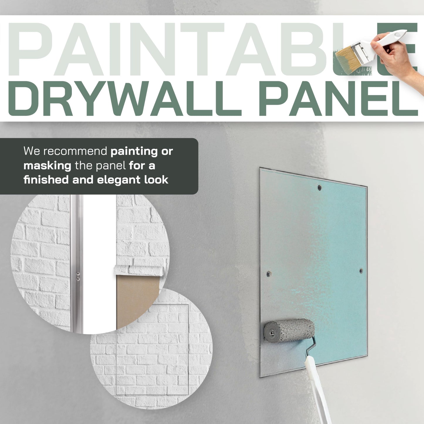 Vent Systems 16" x 16" Inch Access Panel - Drywall, Wall, Electrical, Plumbing Cover Plate - Ceiling, Wall Mount Drywall Access Panel - Metal Crawl Space Door for Home, Garage, Basement, Attic