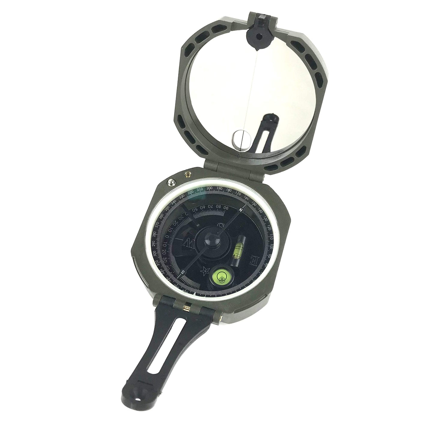 DETUCK Professional Geological Compass Lensatic Military Compass, Survival Navigation Orienteering Sighting Compasses with Mirror, for Hiking Camping Outdoors