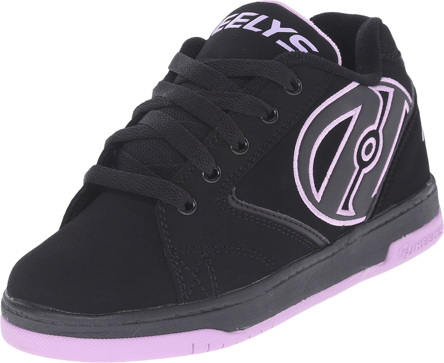 HEELYS Propel 2.0 (Little Kid/Big Kid/Adult) Black/Lilac 8 Men's, 9 Women's M