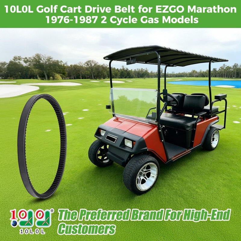 10L0L Golf Cart 14153G1 Drive Belt for EZGO 1976-1987 Marathon 2 Cycle Gas Models with 2PG Engine,OEM# 14153-G1