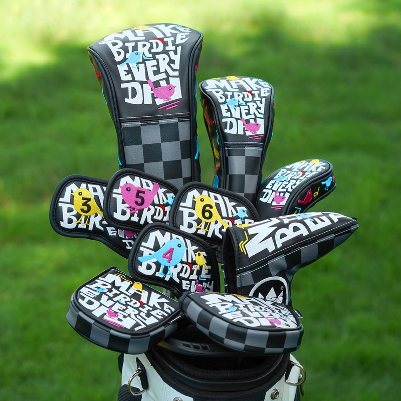 Golf Head Covers Birdie Mallet Putter Cover Headcover Magnetic Closure for Taylormade Spider