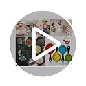 Collapsible Silicone Measuring Cups & Spoons Set - Blue, 8 Piece