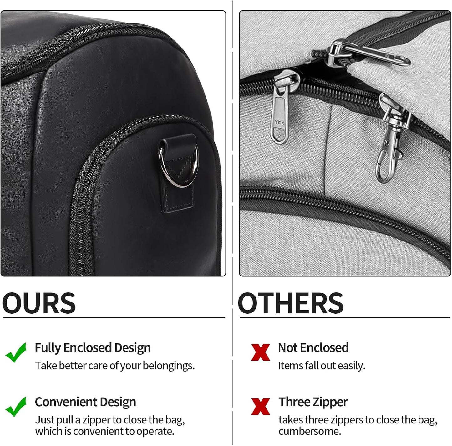 Seyfocnia Carry-On Garment Bag - Convertible Travel Suitcase for Men & Women | Black 2-in-1 Design
