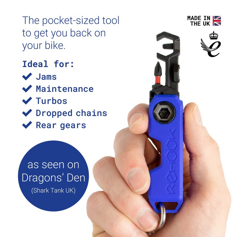 Rehook Mini - Get Your Chain Back on Your Bike - Perfect Stocking Filler for Cyclist - Ultra Blue (Ultra Blue/Black / PH1)