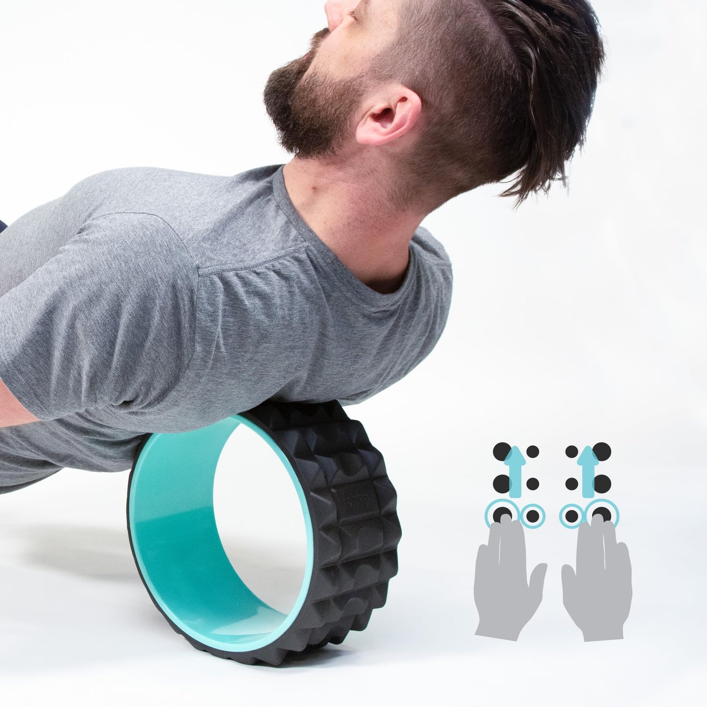 Chirp Wheel XR 10" Acupressure Back Roller for Muscle Relief, Mint