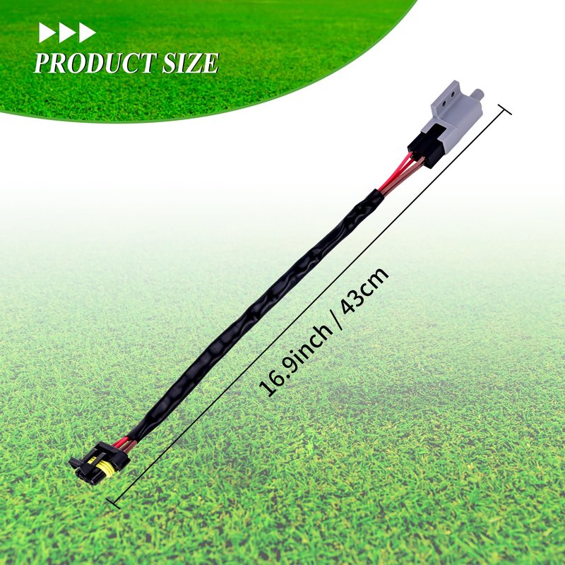 10L0L Golf Cart Accelerator & Brake Pedal Switch with Jumper Harness, Compatible with EZGO RXV 2008-up Electric, Replaces OEM 607605 610668 606711 612889 615747