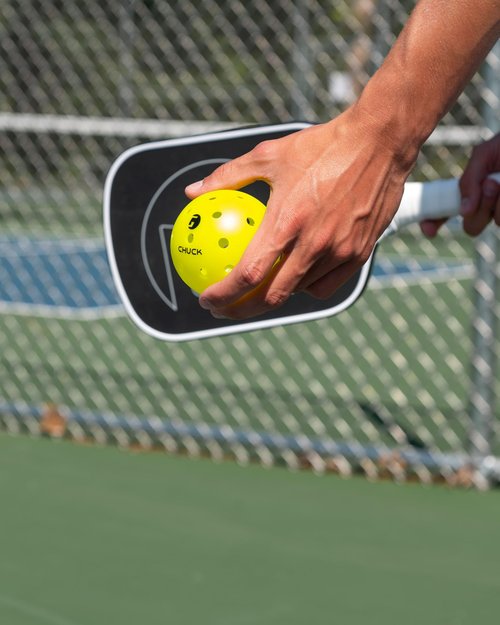 Gamma Chuck Tournament Pickleballs for Outdoor Play, Symmetrical 38-Hole Design Meets USAPA Standards, 3 Pack