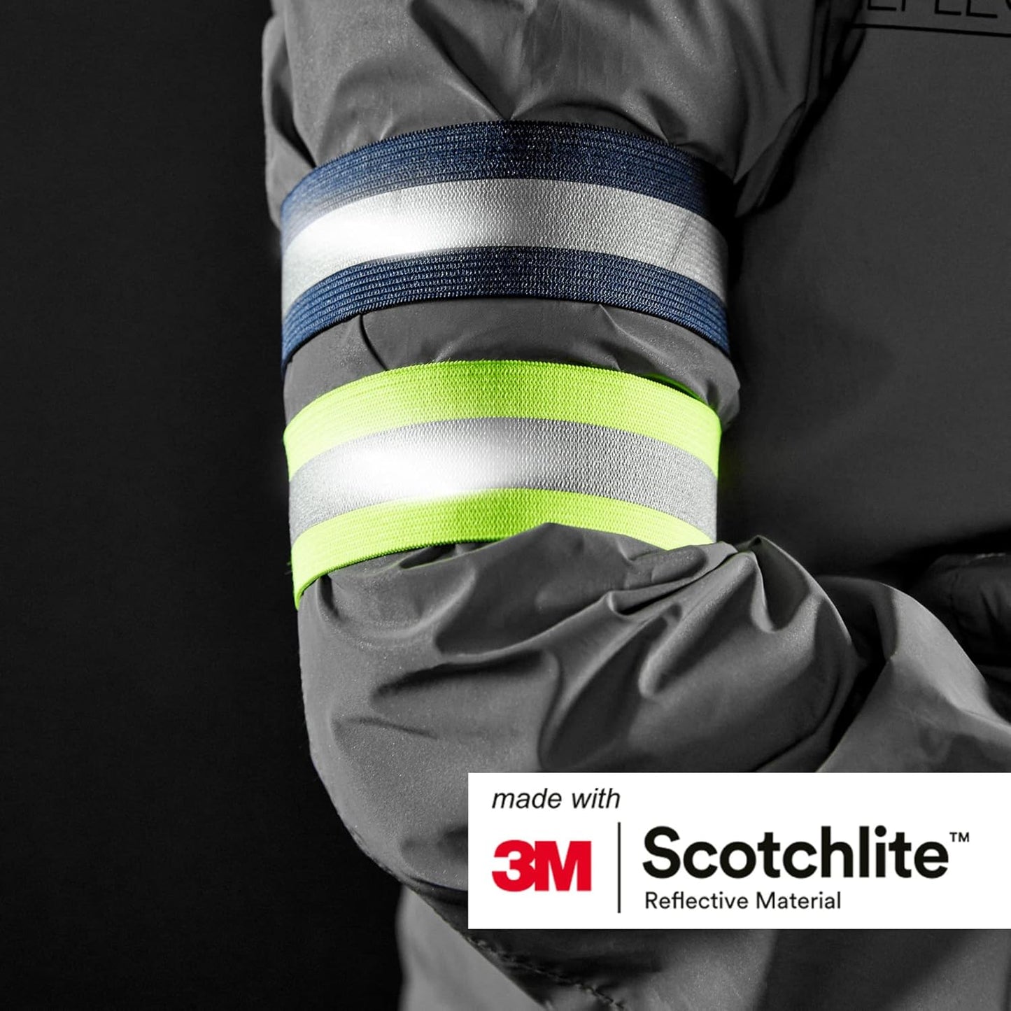 Salzmann Reflective Arm and Leg Bands - 3M Scotchlite Material | Set of 4 for Enhanced Visibility