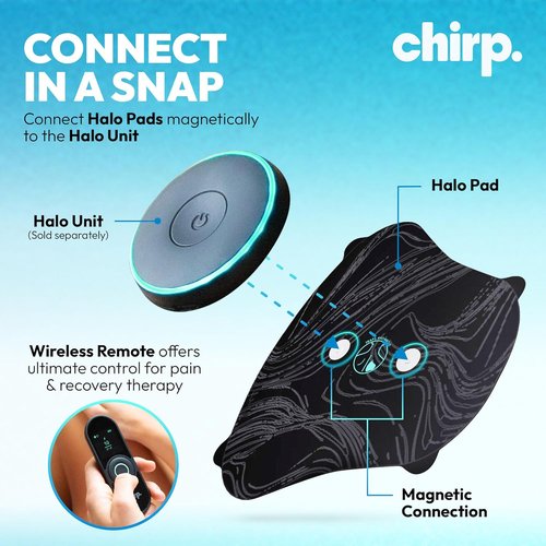 Chirp Halo Pads - Targeted Pain Relief & Deep Tissue Support for Back, Shoulders, Hips