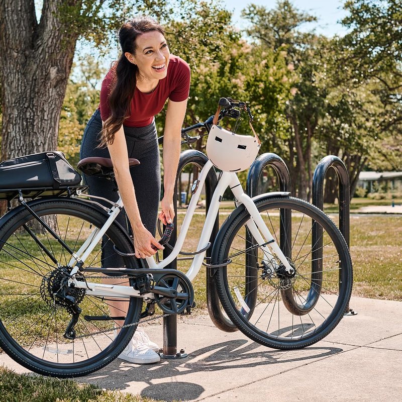 Master Lock Cable Lock, Set Your Own Combination Bike Lock, 6 ft. Long, Black, 8122D
