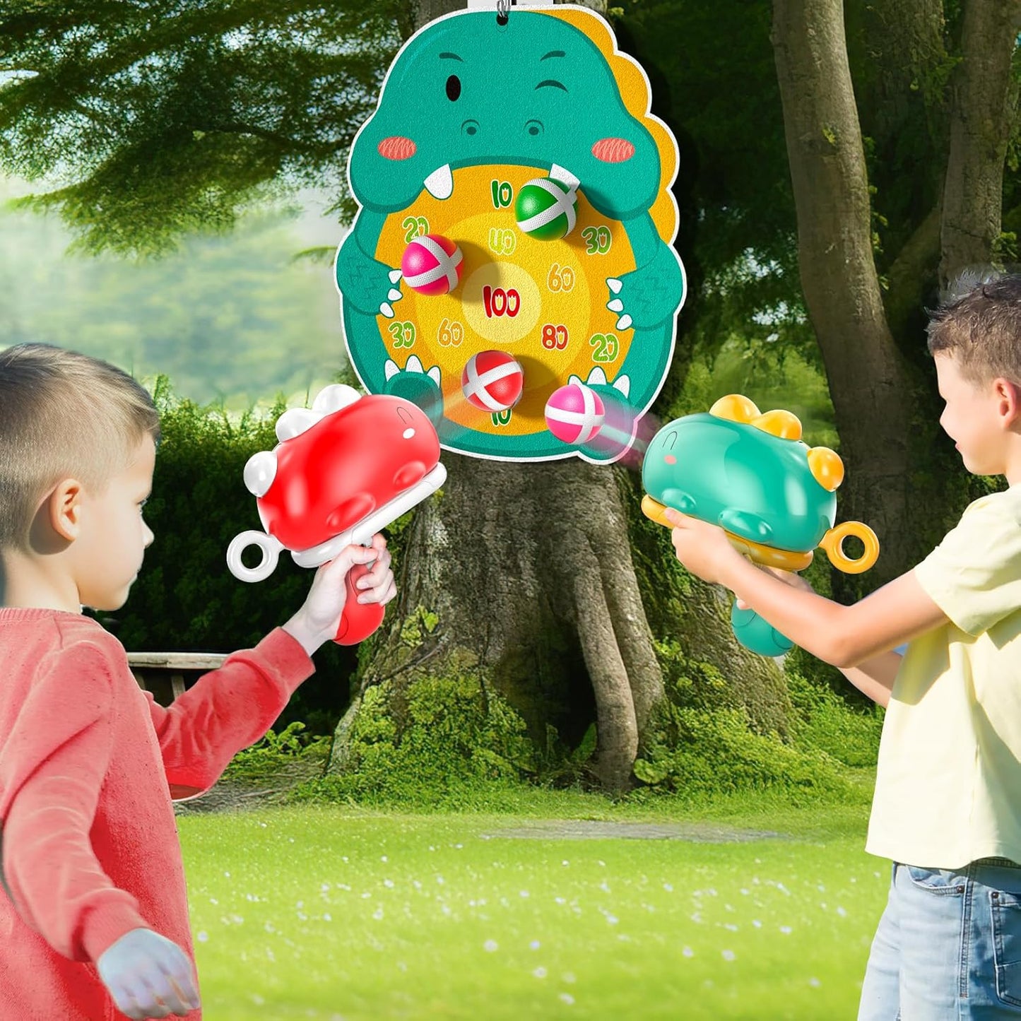 Bennol Outdoor Dinosaur Dart Shooting Game - Fun Indoor & Outdoor Toy for Kids Ages 3-8