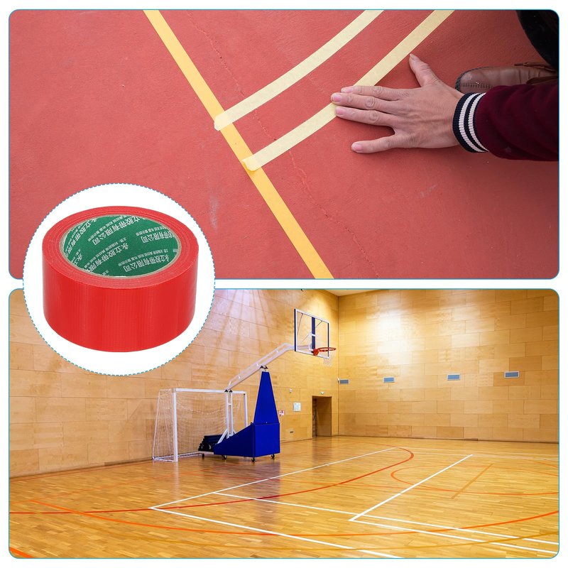 PATIKIL Pickleball Court Tape 2 in x 66ft, 2Pcs Pickleball Court Marking Kit for Indoor/Outdoor Tennis Volleyball Badminton Court, Red