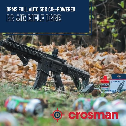 DPMS Full Auto BB Air Gun - CO2-Powered with Dual Action Capability for Enhanced Shooting Experience