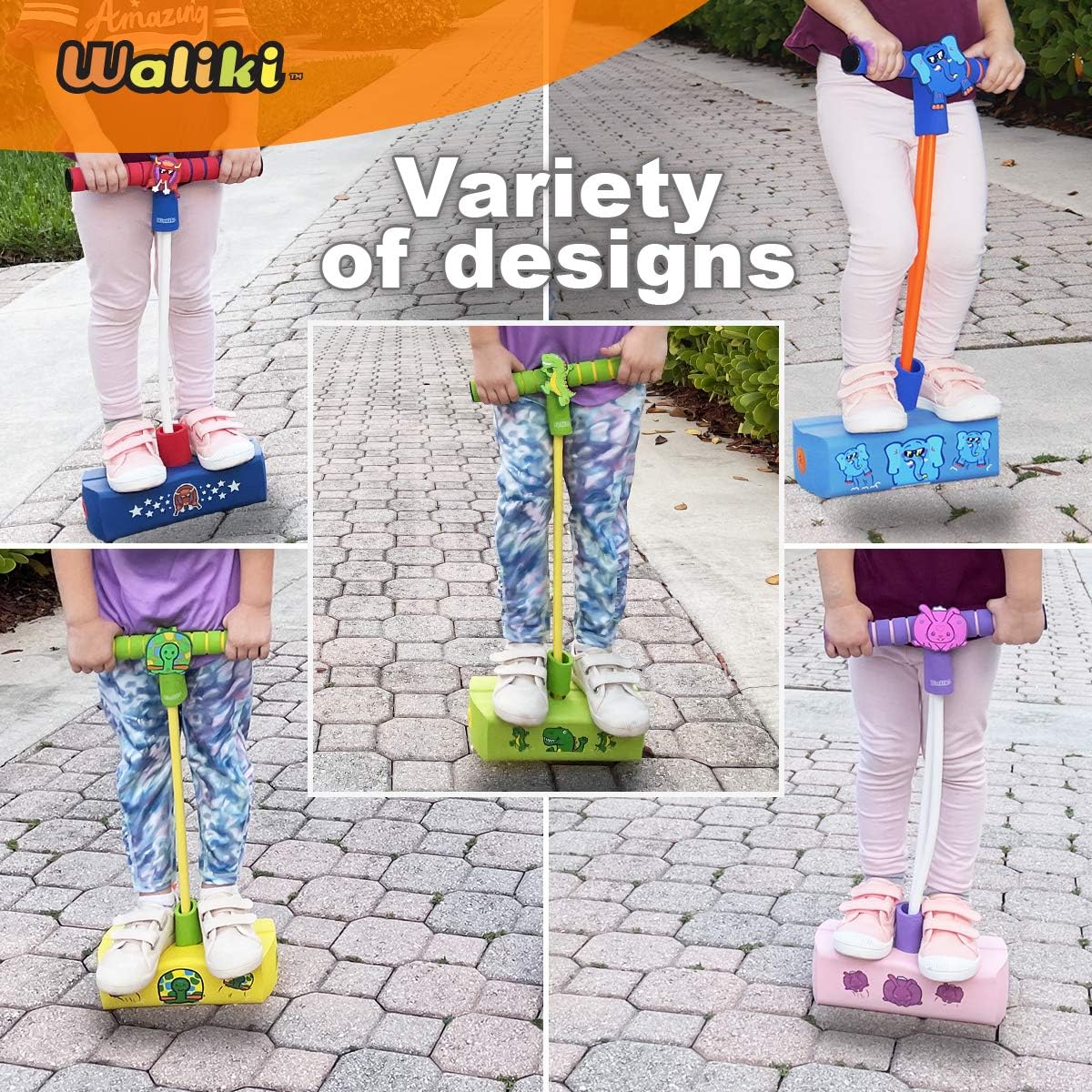 WALIKI Foam Pogo Hopper - Elephant Jumper | Fun and Safe Toy for 4-Year-Olds
