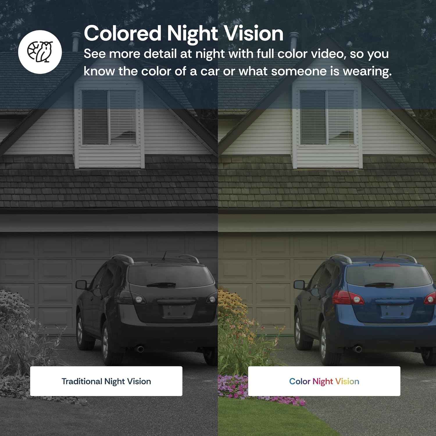 2-Pack Luna 2K AI Home Security Cameras - Wi-Fi 6, Color Night Vision, Smart Alerts