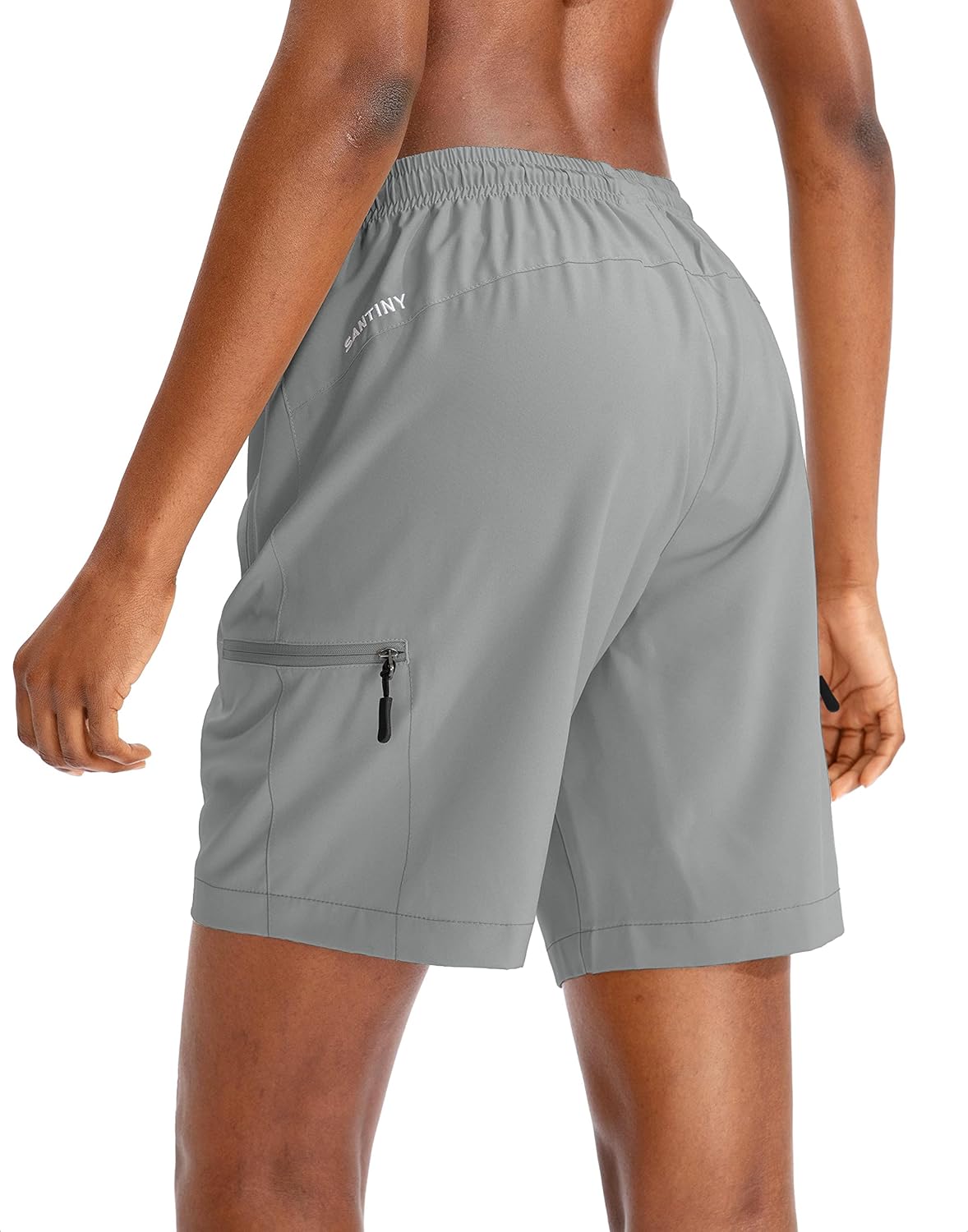 SANTINY Women's Hiking Cargo Shorts - Quick Dry, Lightweight Summer Athletic Shorts with Zipper Pockets | 5''/7''/9'' Sizes